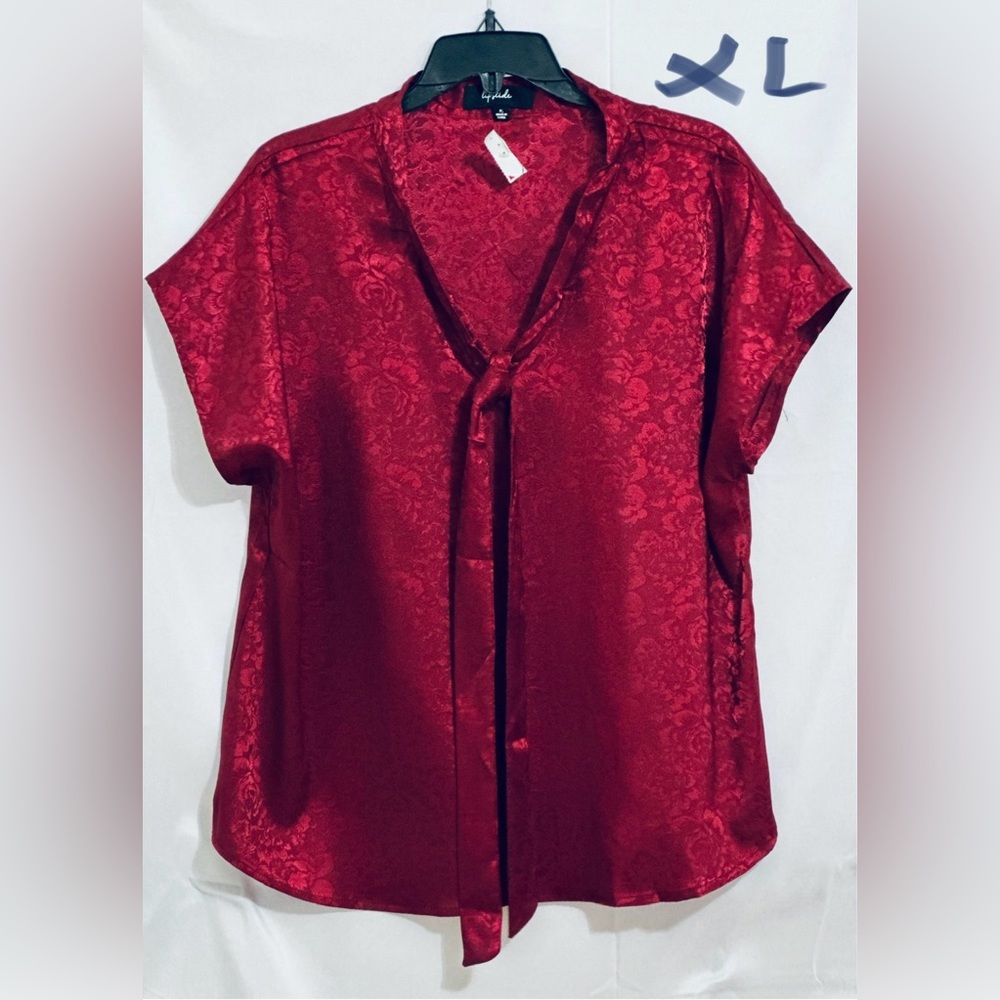 LADIES DARK RED TOP